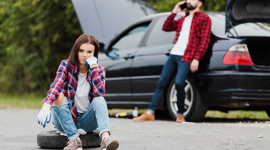  Rufen Sie den Pannendienst an. 