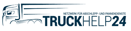Unser Firmenlogo - LKW mit Schriftzug Truckhelp24